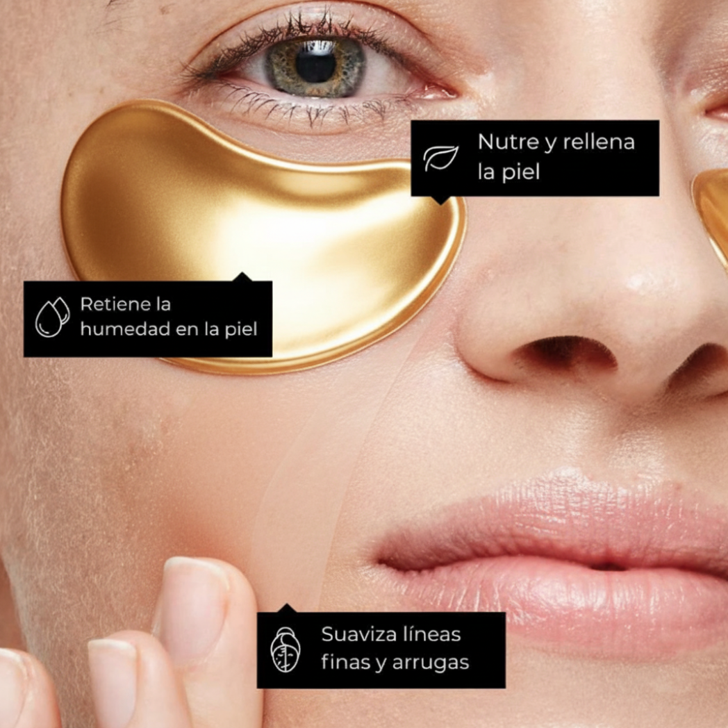 Parches de Oro 24K – Luxury Eye Rejuvenation & Anti-Dark Circles (30+30Pcs)