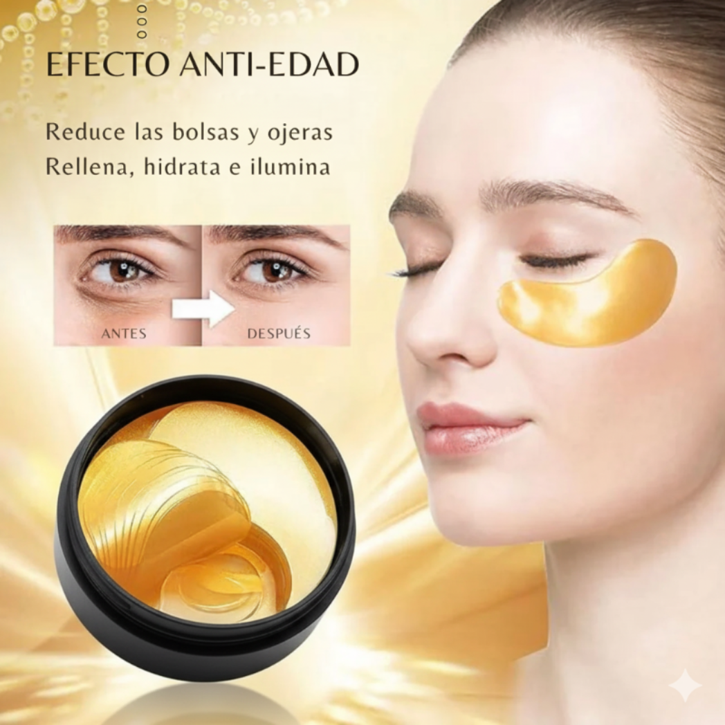 Parches de Oro 24K – Luxury Eye Rejuvenation & Anti-Dark Circles (30+30Pcs)