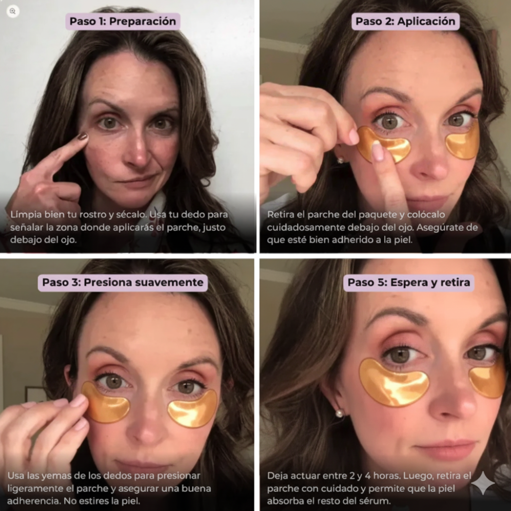 Parches de Oro 24K – Luxury Eye Rejuvenation & Anti-Dark Circles (30+30Pcs)
