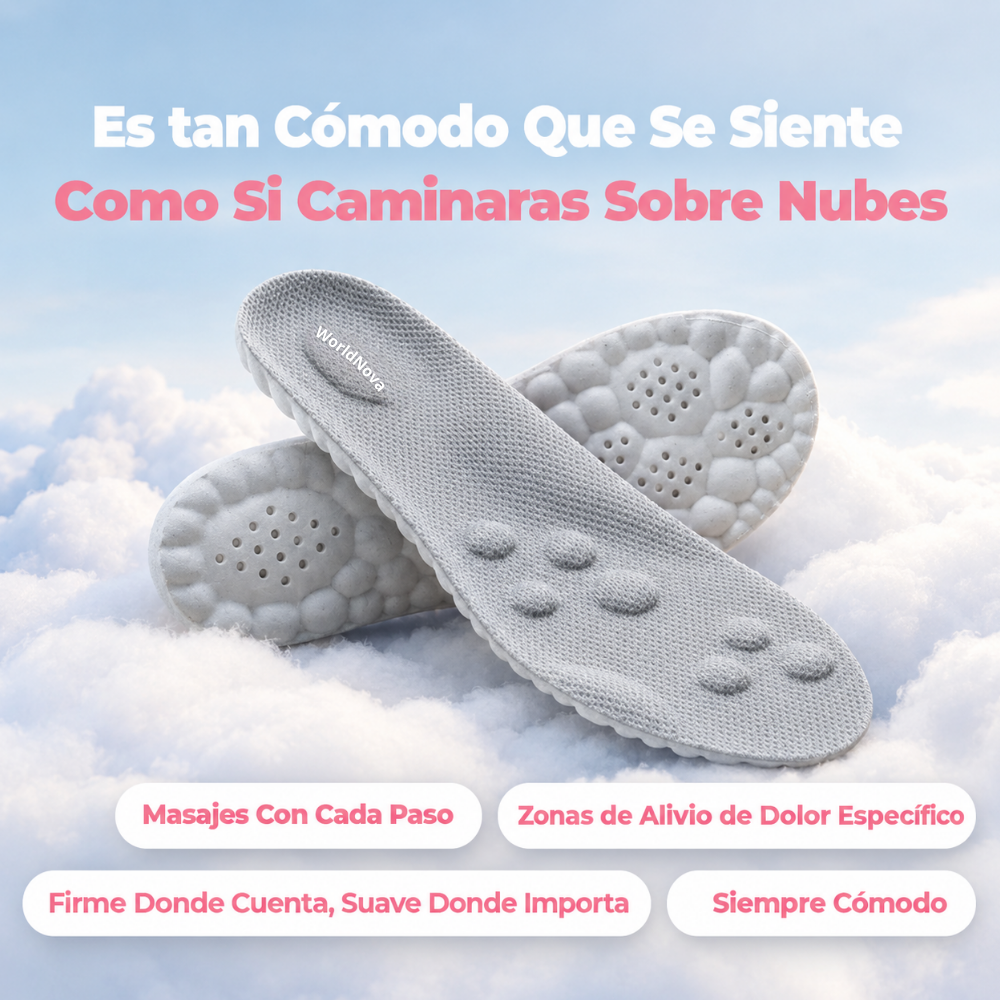 Plantillas WorldNova: Camina Todo el Día Sin Dolores ni Cansancio