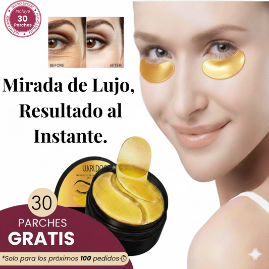 Parches de Oro 24K – Luxury Eye Rejuvenation & Anti-Dark Circles (30+30Pcs)