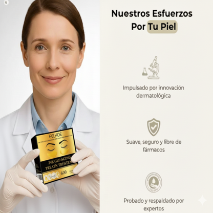 Parches de Oro 24K – Luxury Eye Rejuvenation & Anti-Dark Circles (30+30Pcs)